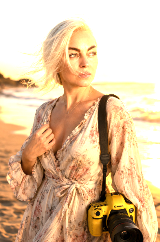 Tanya Paik creating a portrait in her studio